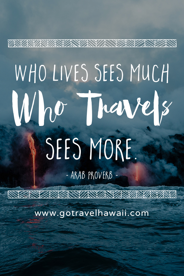 Travel Quote: Who lives sees much. Who travels sees more.